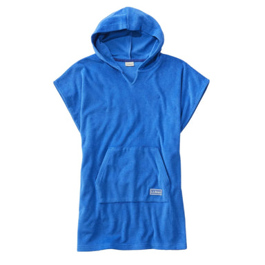 LL Bean Kid's Terry Cover-Up shown in the Capri Blue color option.