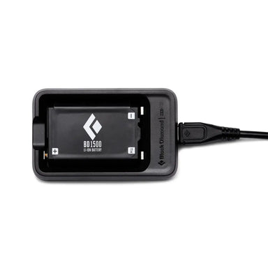 Black Diamond 1500 Battery & Charger Front View
