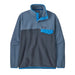 Patagonia Men's Lightweight Synchilla® Snap-T® Fleece Pullover Smolder Blue Flat Front