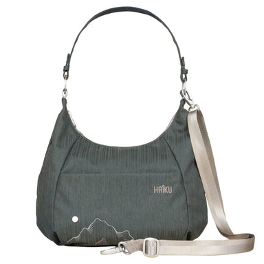 Haiku Amble Hobo Bag in deep forest front view