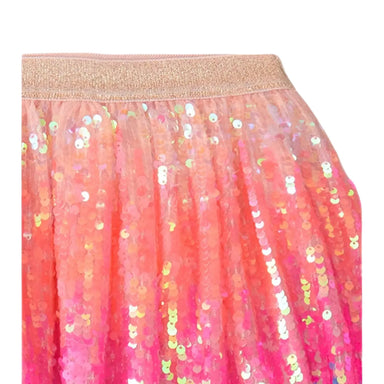 Hatley Girl's Happy Sparkly Sequin Tulle Skirt. Elastic band view.