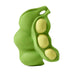 Oli & Carol Fruit & Veggie Baby Teether Toy- Keiko Edamame . Light Green and yellow edamame teether
