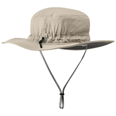 Outdoor Research® Helios Sun Hat shown in the Sand color option. Back view.