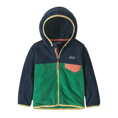 Patagonia Baby Micro D® Snap-T® Fleece Jacket, Gather Green, front view flat 