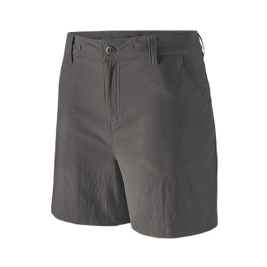Patagonia W's Quandary Shorts - 5", Forge Grey, front view flat 