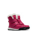 Sorel Toddler Whitney II Strap Boot, Cactus Pink Black, front and side view 