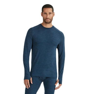 Terramar M's Thermolator Midweight Performance Baselayer Crew Top, Nightshadow, front view on model