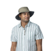 Pistil Shoreline Sun Hat in tobacco, on model front view