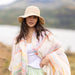 Pistil Azana Scarf in pink, on model