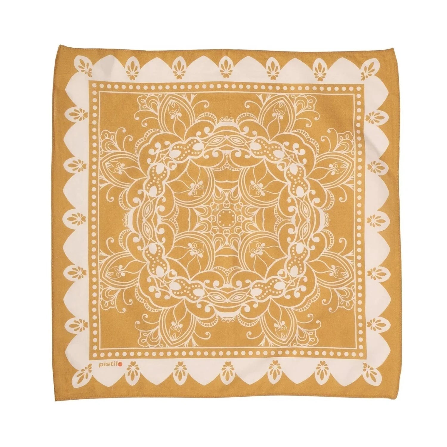 Pistil Ellie Bandana in gold, flat