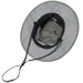 Pistil Men's Dalton Sun Hat in grey, inside view