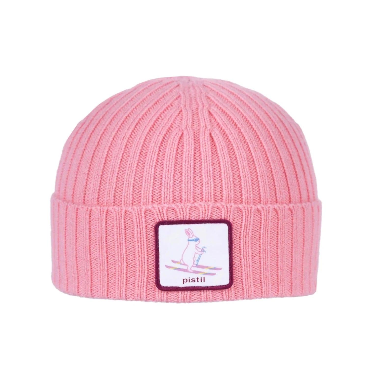 Pistil Kid's Stevie Beanie in pink, front view