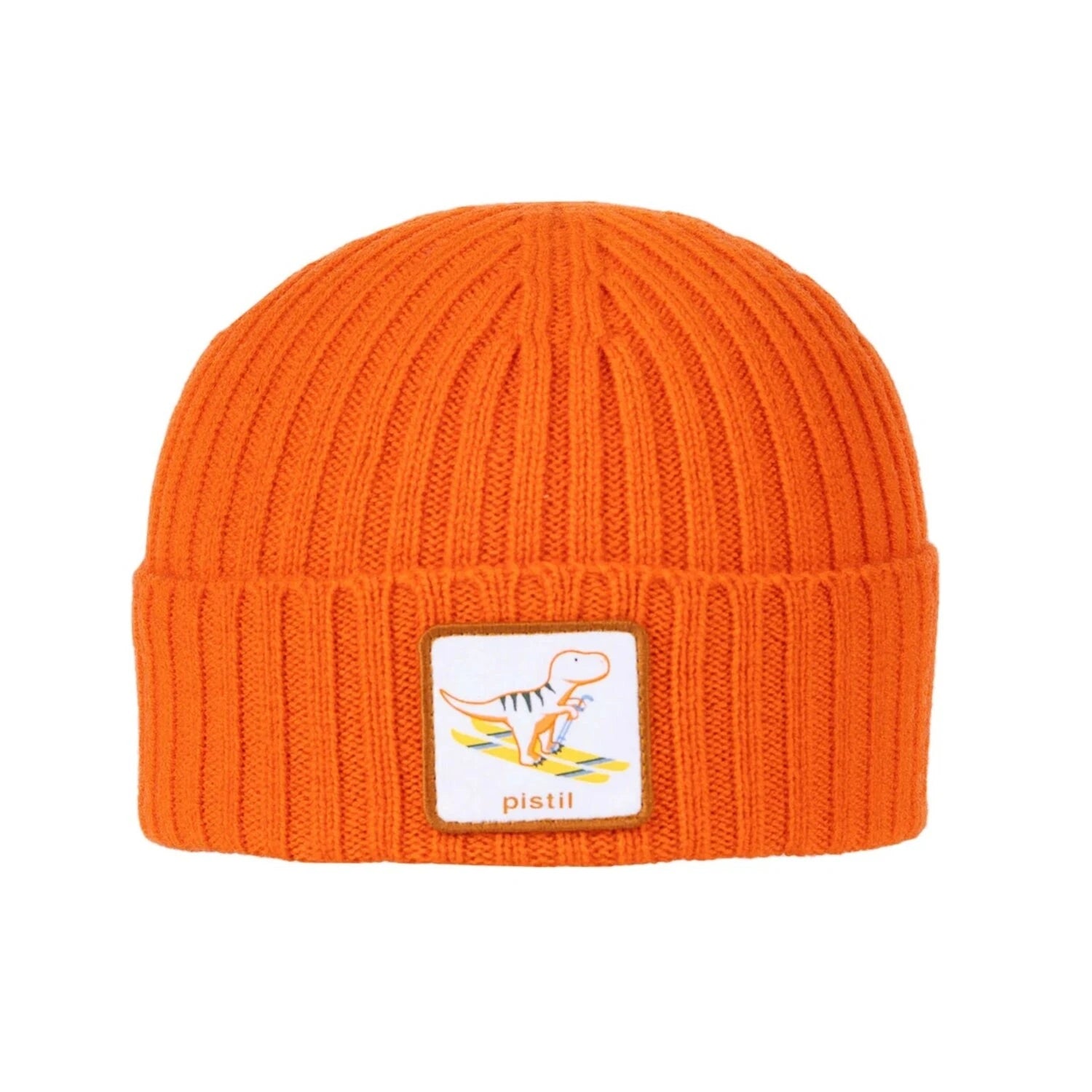 Pistil Kid's Stevie Beanie in orange, front view