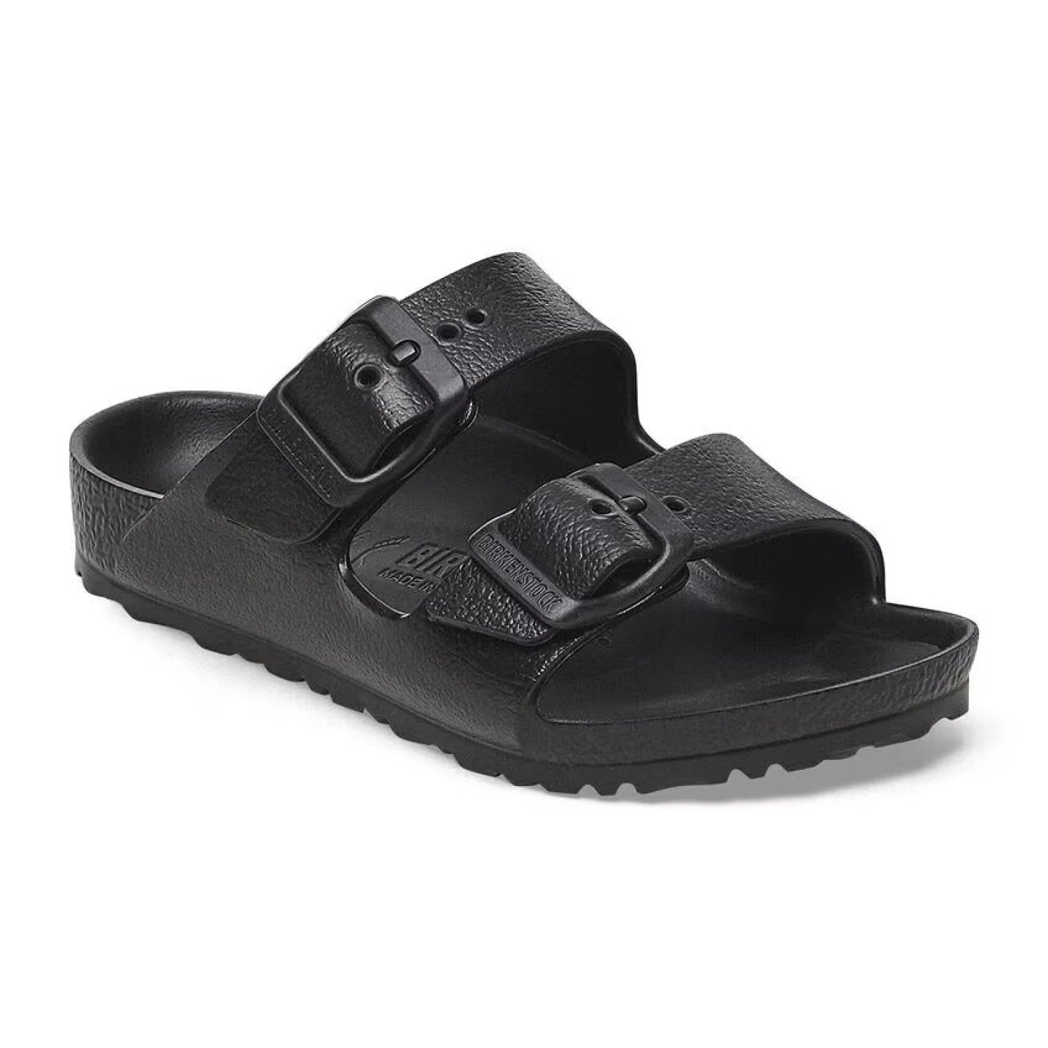 BIRKENSTOCK Kid's Arizona EVA Sandals in black, side view