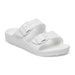 BIRKENSTOCK Kid's Arizona EVA Sandals in white, side view