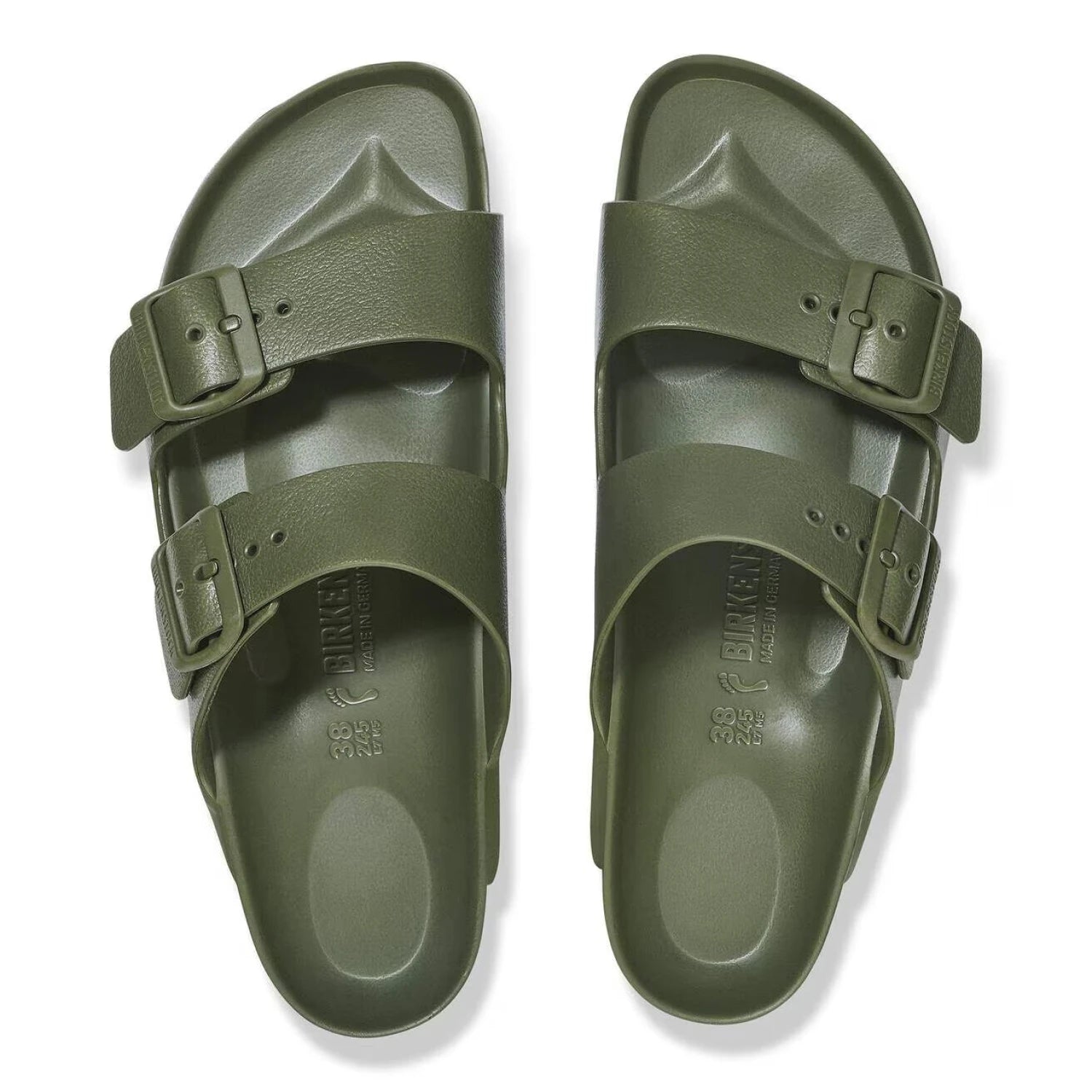 Birkenstock Arizona Essentials EVA in khaki, top view