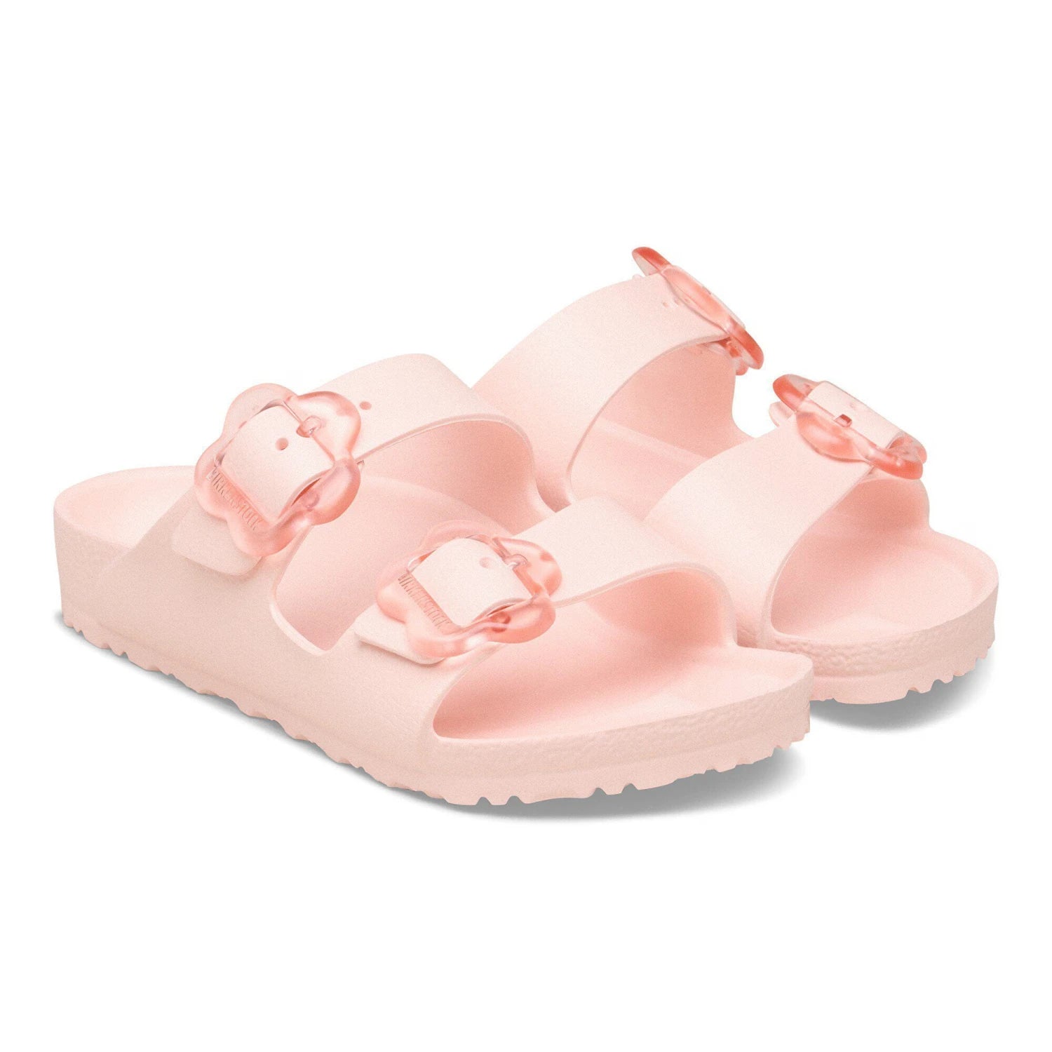 Birkenstock Kid's Arizona Flowers EVA in light rose, front pair view