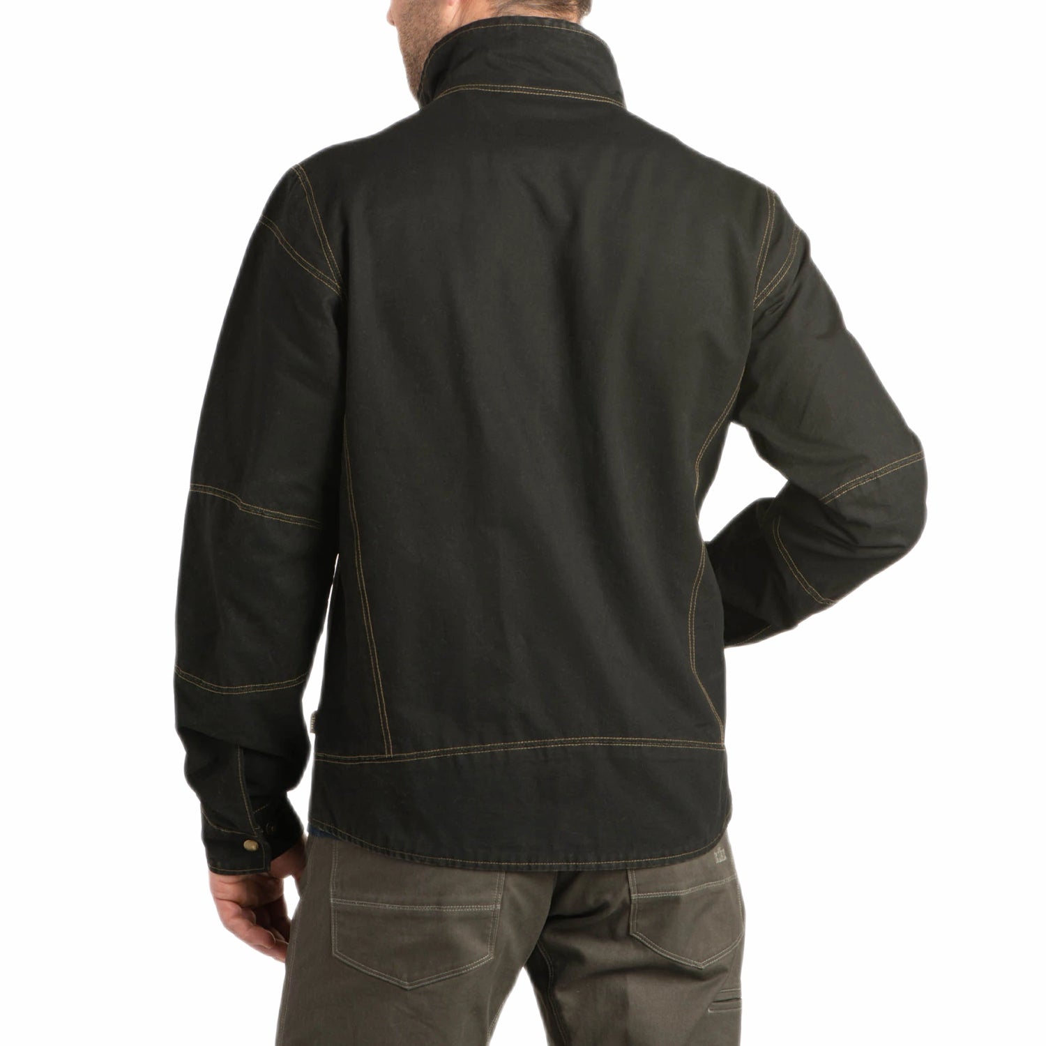 KÜHL Men's BURR™ Jacket in espresso, on model back