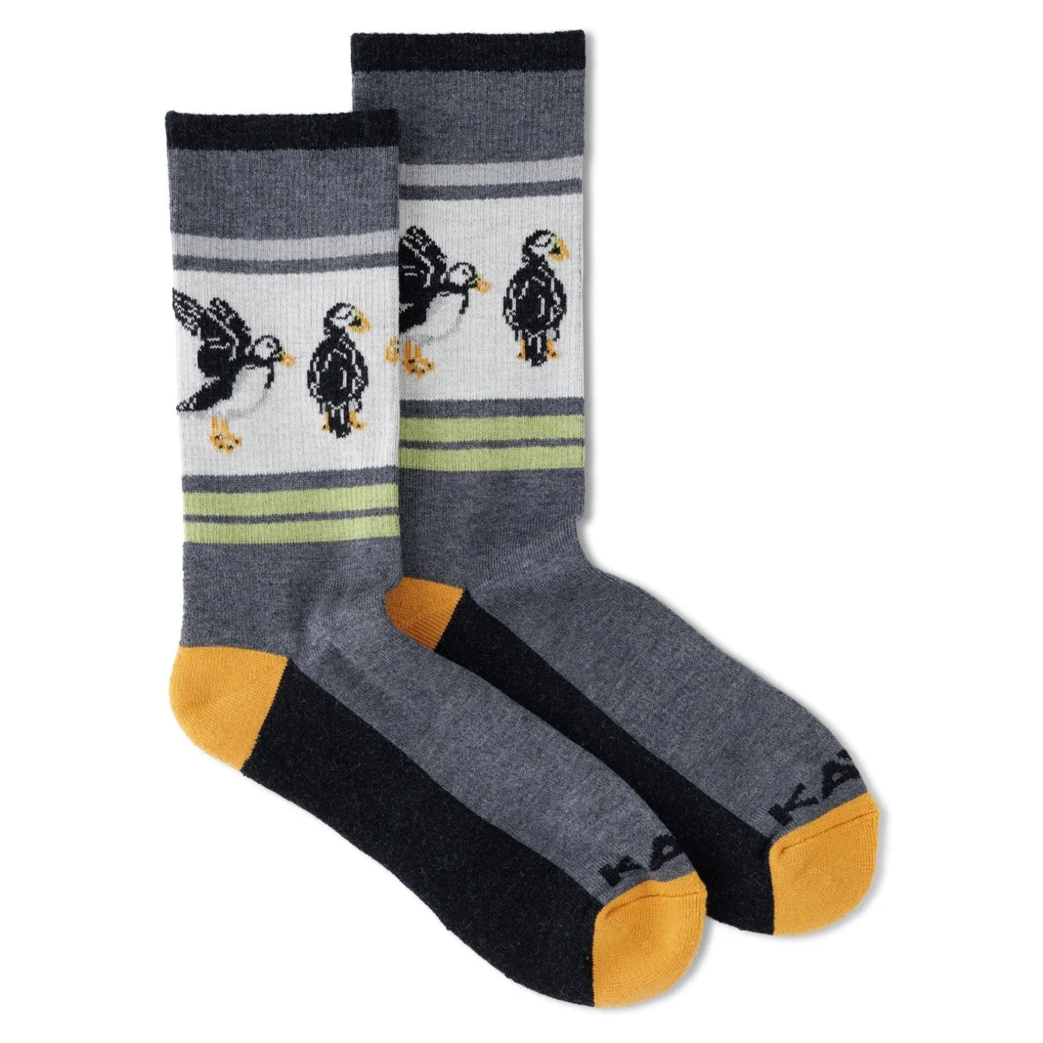 Kavu Moonwalk Socks in puffin, pair flat view