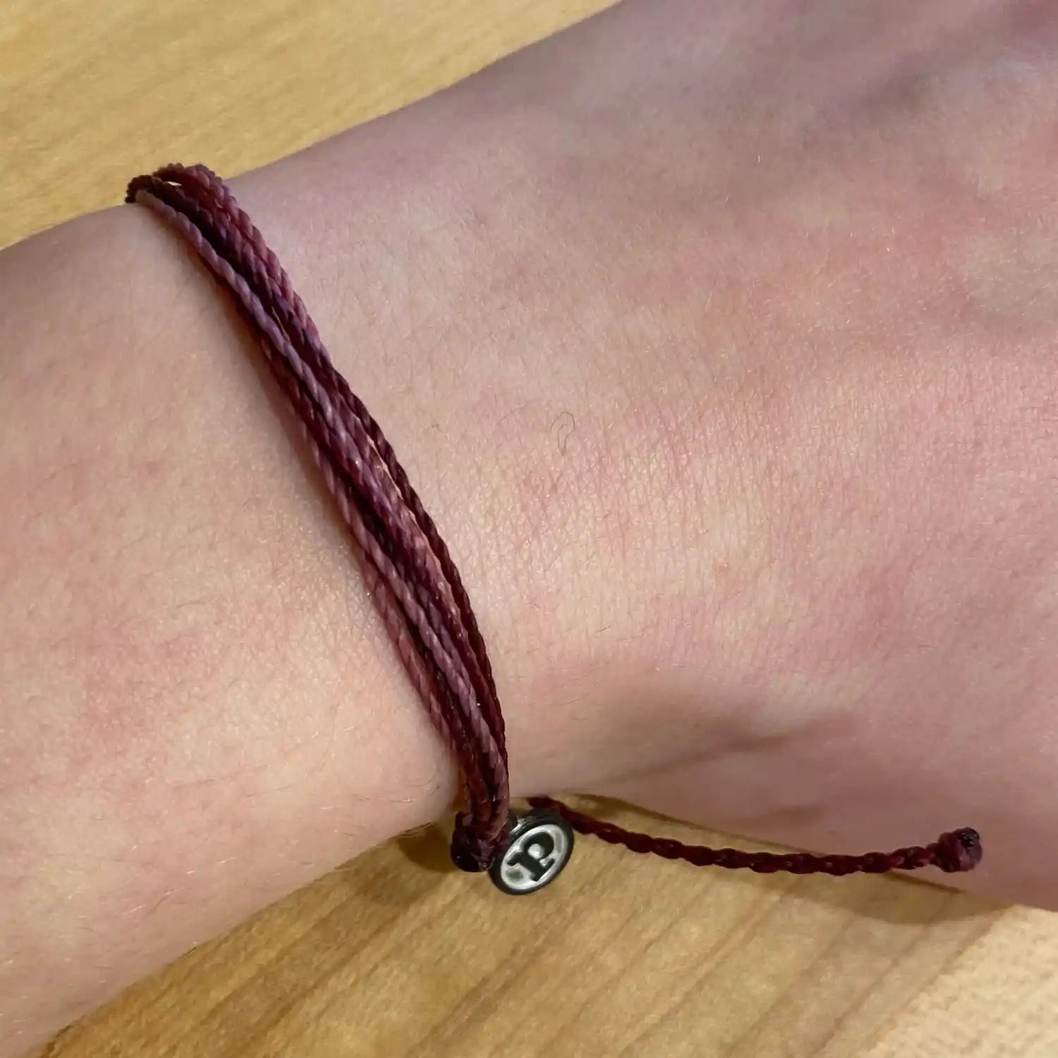 Pura Vida Original Bracelet in mulberry, view on model 