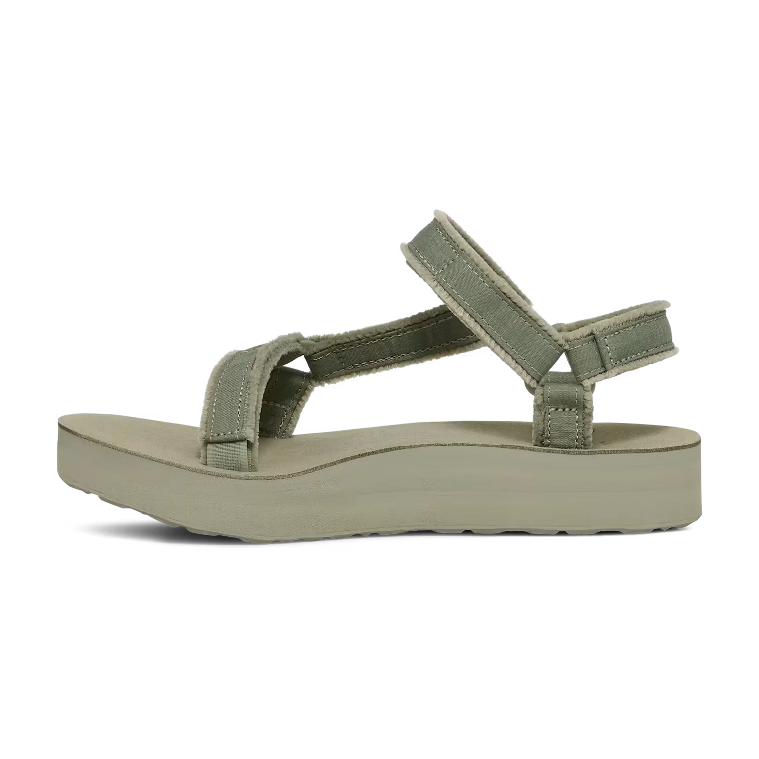 TEVA Women's Midform Universal Canvas Sandal in seagrass, inside view