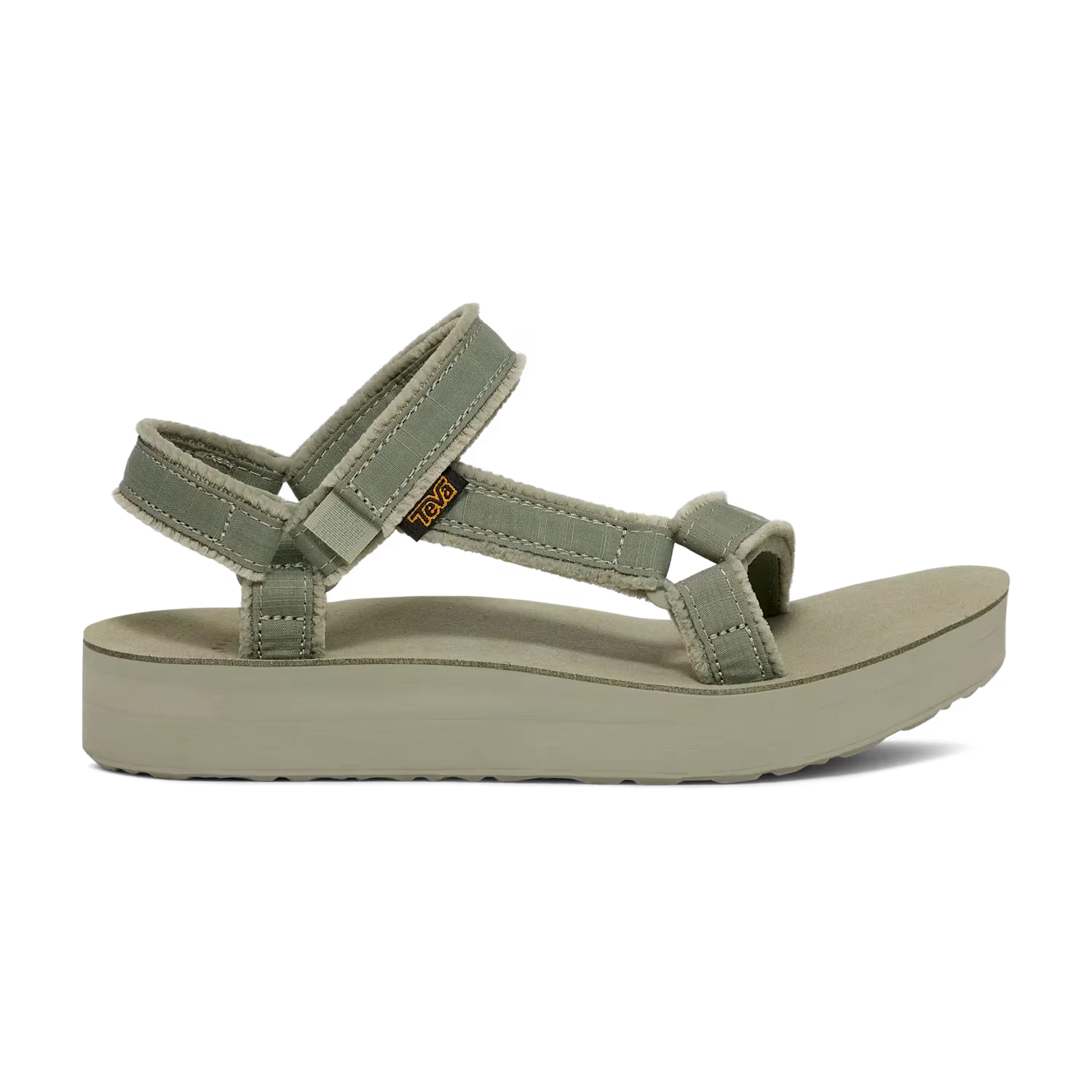 TEVA Women's Midform Universal Canvas Sandal in seagrass, side view