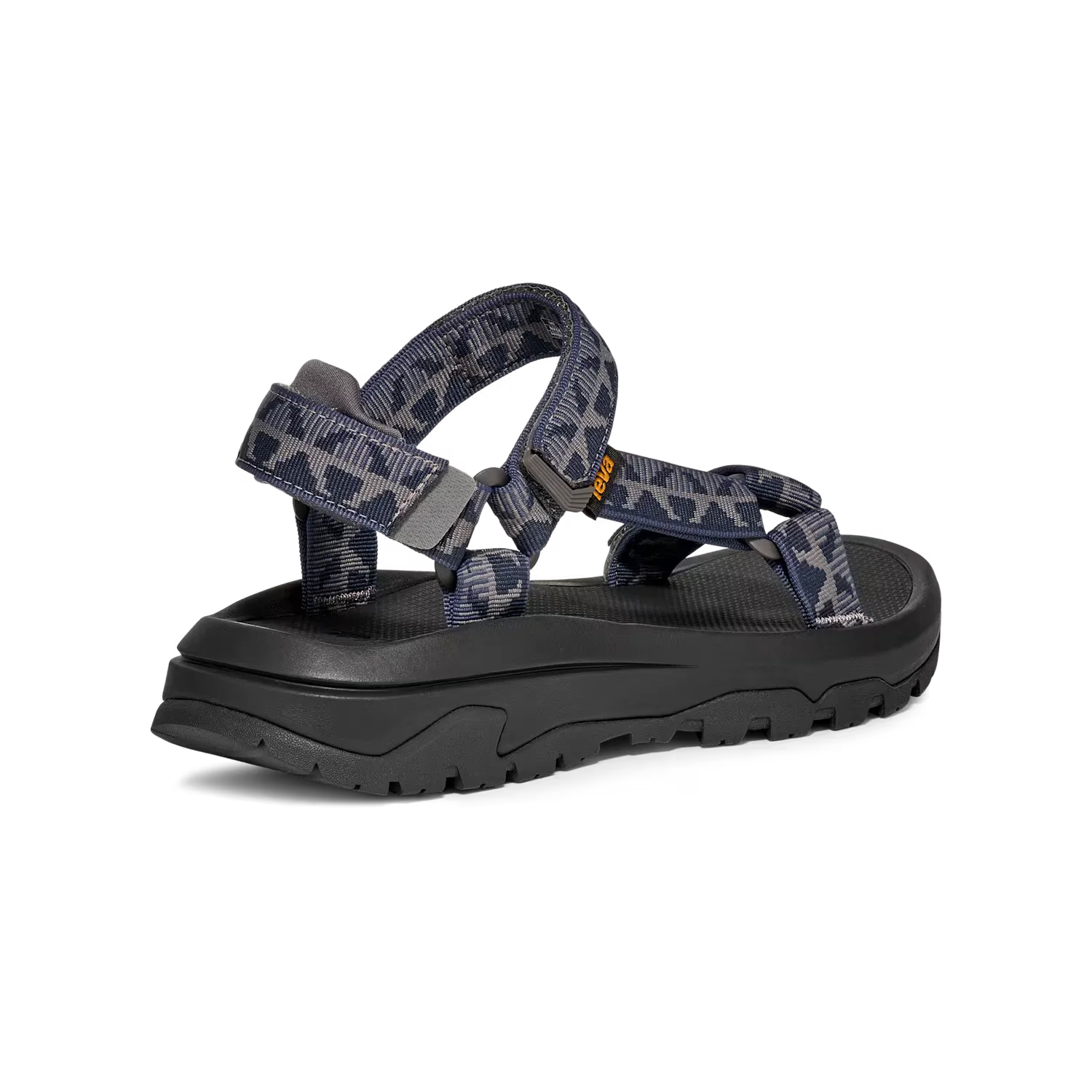 TEVA Men's Hurricane XLT3 Sandal in criss cross navy grey, back view