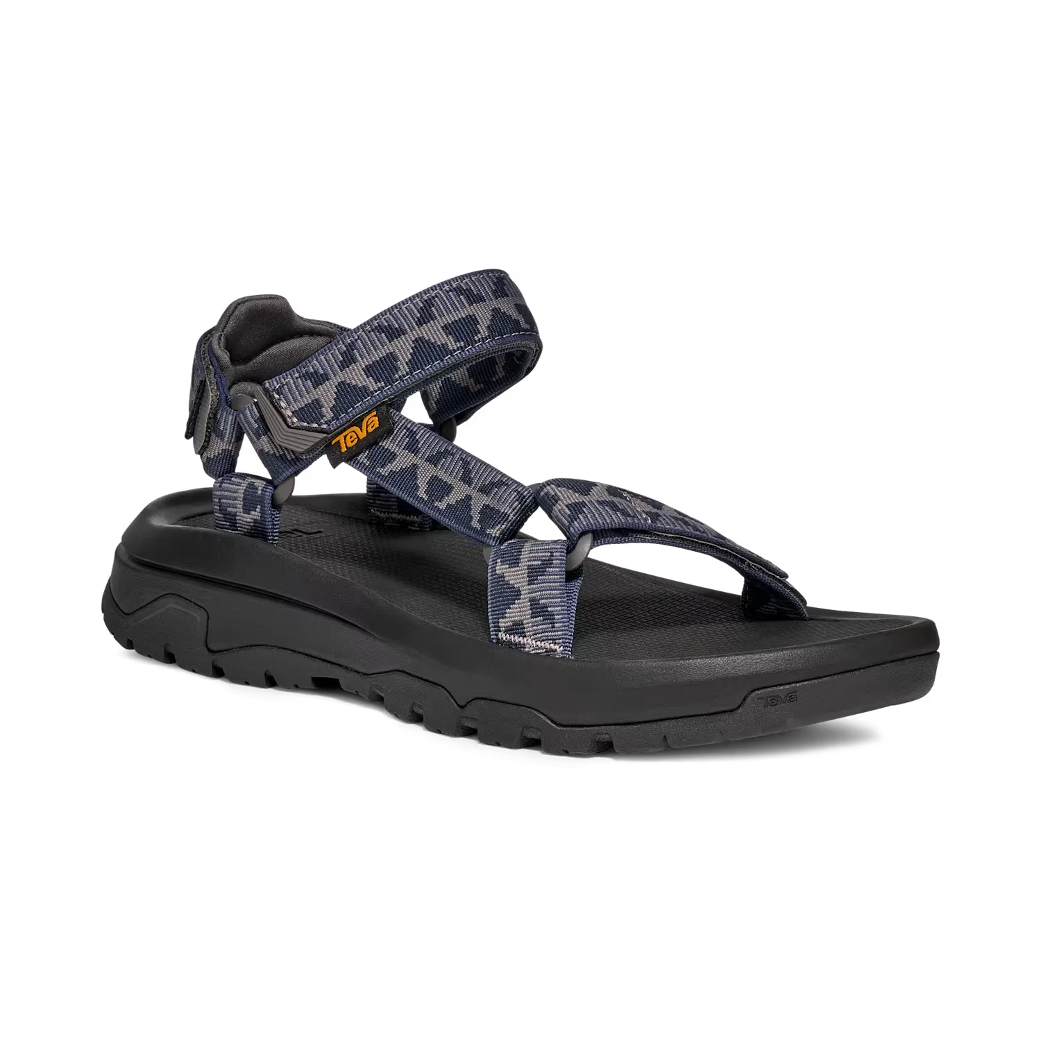 TEVA Men's Hurricane XLT3 Sandal in criss cross navy grey, front view