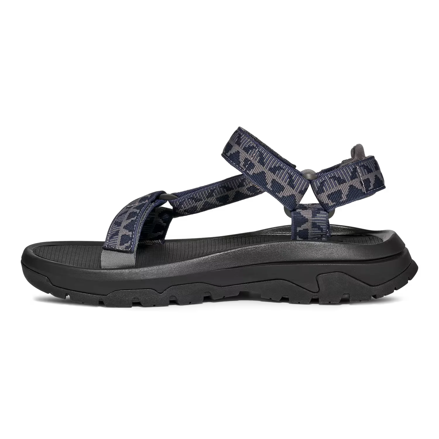 TEVA Men's Hurricane XLT3 Sandal in criss cross navy grey, inside view