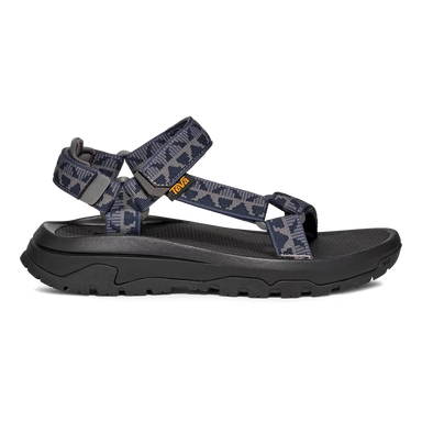 TEVA Men's Hurricane XLT3 Sandal in criss cross navy grey, side view
