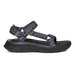 TEVA Men's Hurricane XLT3 Sandal in criss cross navy grey, side view