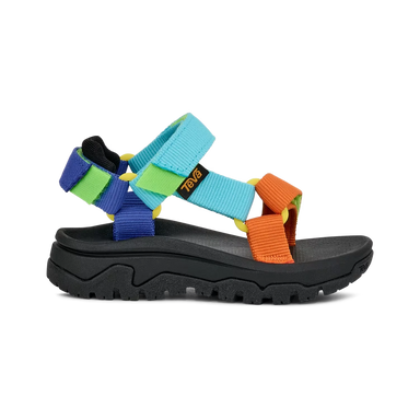 TEVA Toddler's Hurricane XLT JR Sandal in neon multi, side view