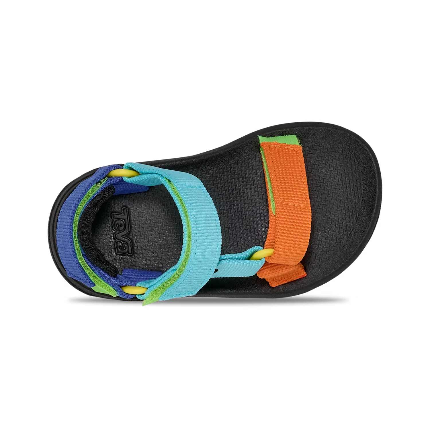 TEVA Toddler's Hurricane XLT JR Sandal in neon multi, top view