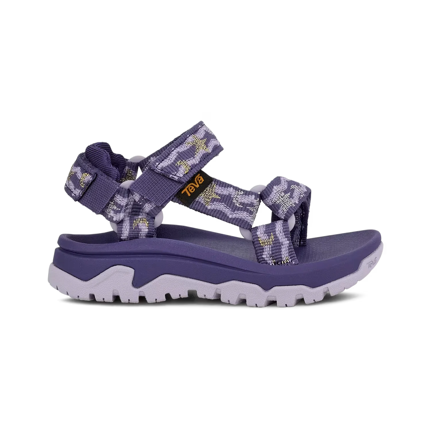 TEVA Toddler's Hurricane XLT JR Sandal in purple starlight, side view