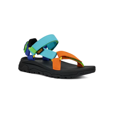 TEVA Kid's Hurricane XLT JR Sandal in neon multi, front view