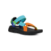 TEVA Kid's Hurricane XLT JR Sandal in neon multi, front view