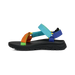 TEVA Kid's Hurricane XLT JR Sandal in neon multi, inside view