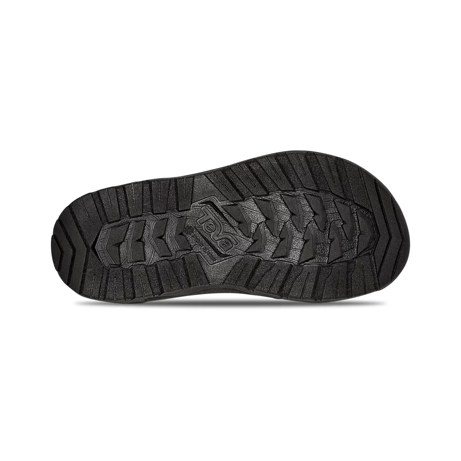 TEVA Kid's Hurricane XLT JR Sandal in neon multi, sole view