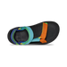 TEVA Kid's Hurricane XLT JR Sandal in neon multi, top view