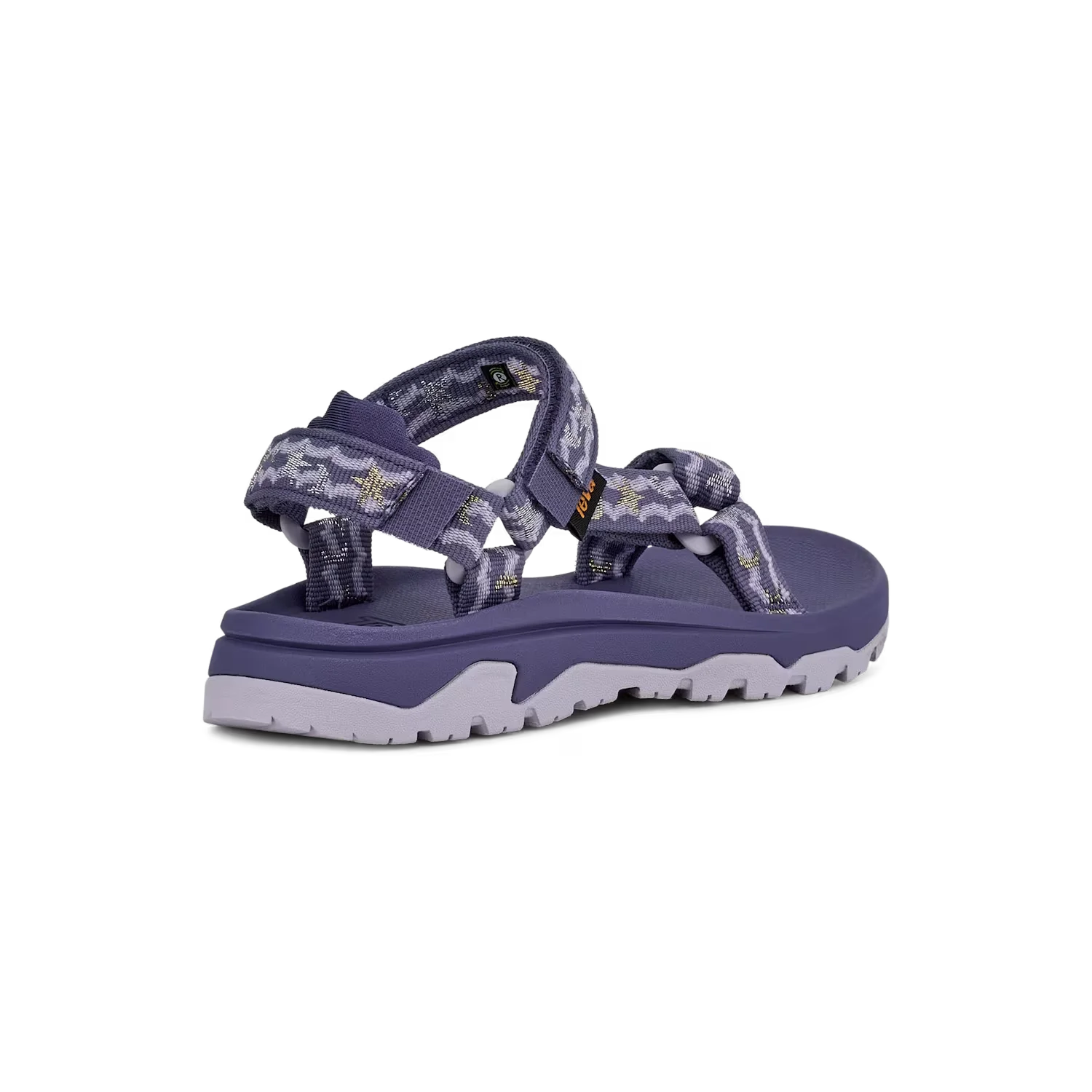 TEVA Kid's Hurricane XLT JR Sandal in purple starlight, back view