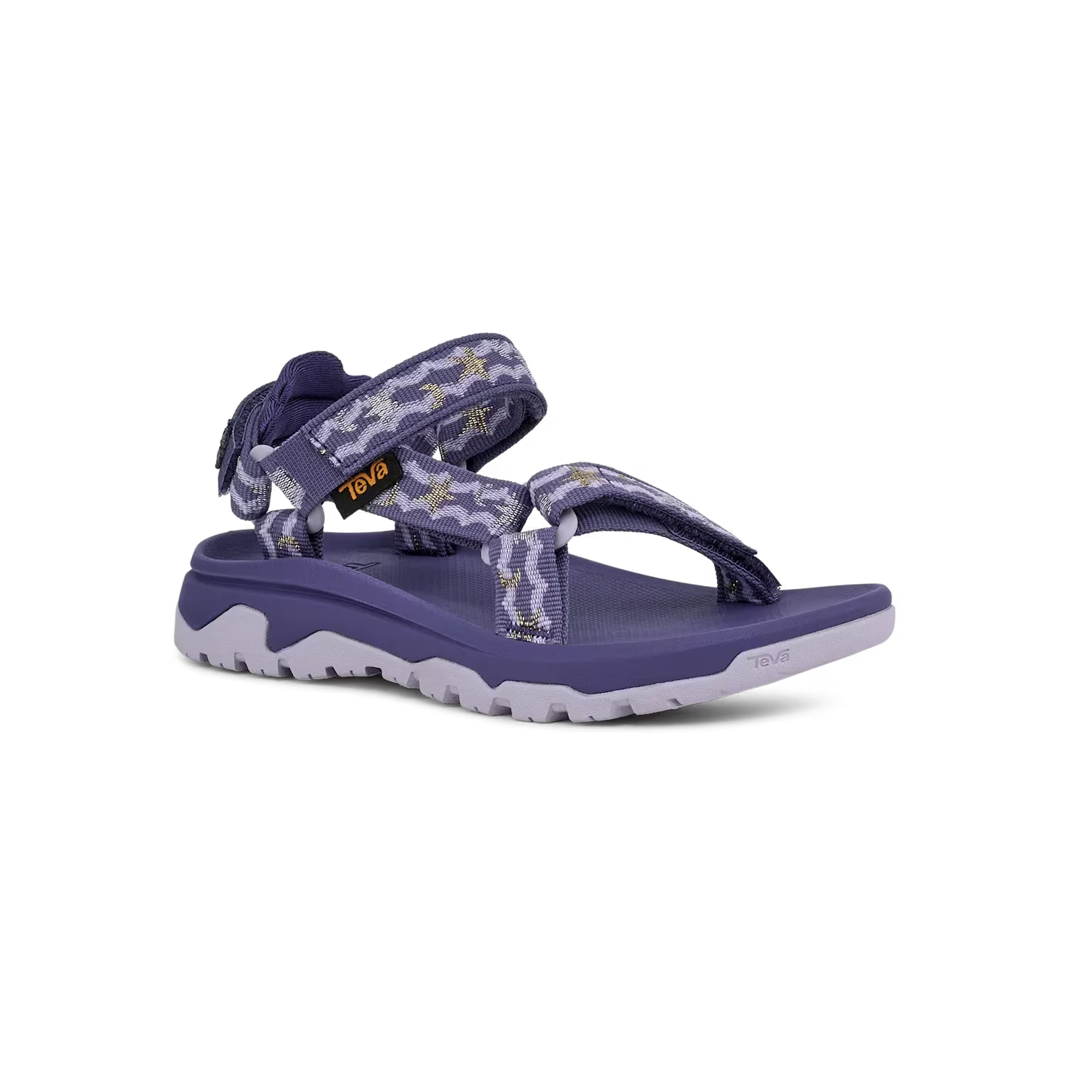 TEVA Kid's Hurricane XLT JR Sandal in purple starlight, front view