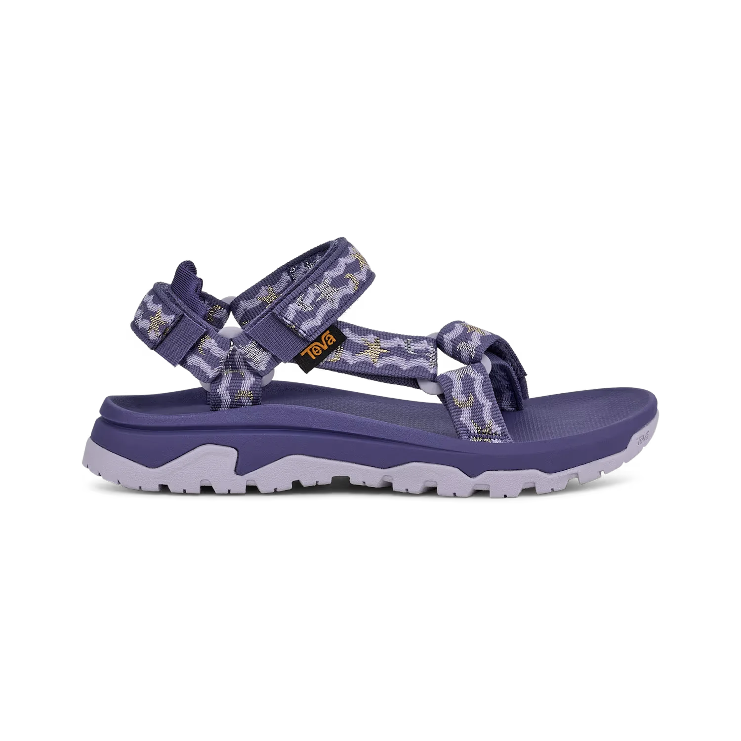 TEVA Kid's Hurricane XLT JR Sandal in purple starlight, side view