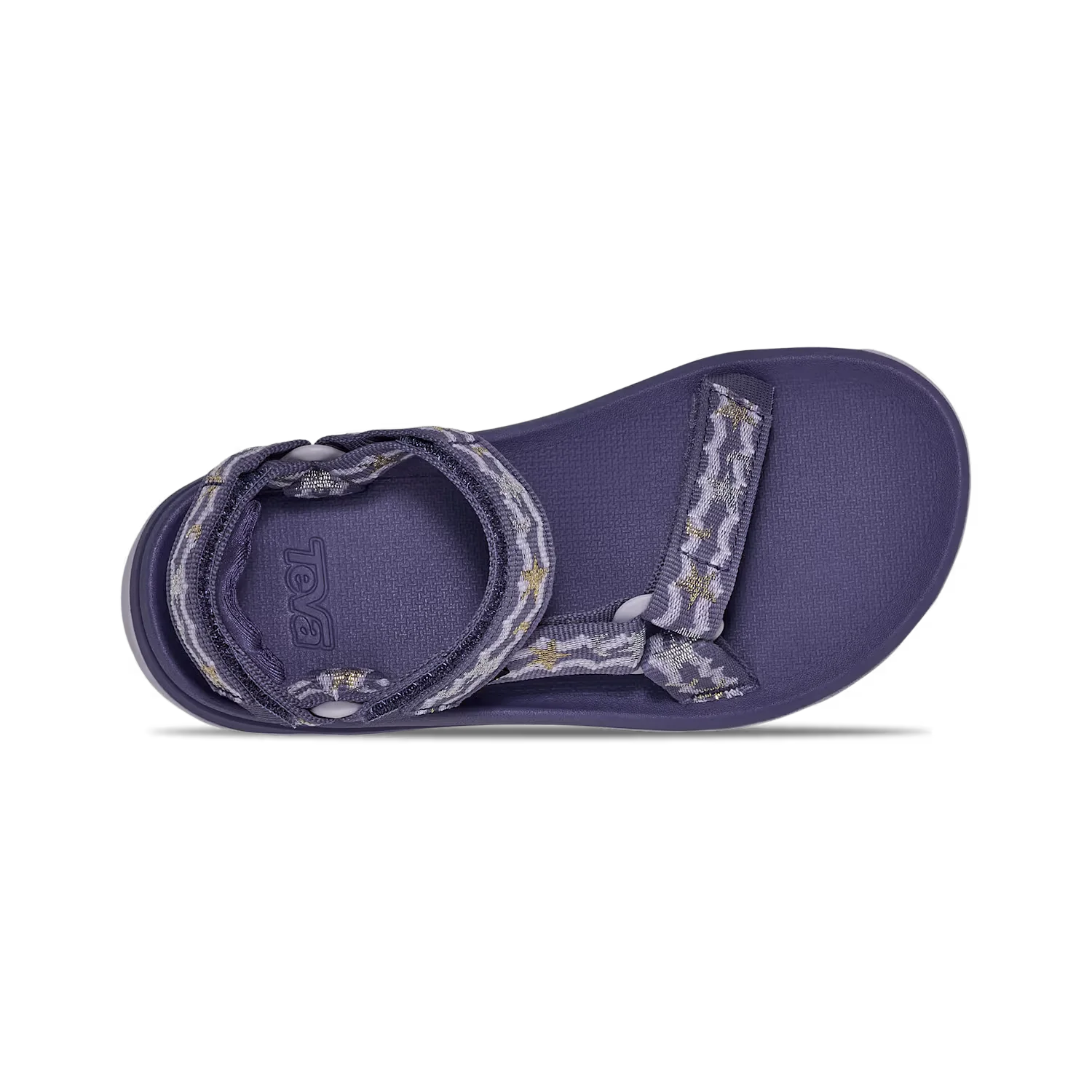 TEVA Kid's Hurricane XLT JR Sandal in purple starlight, top view