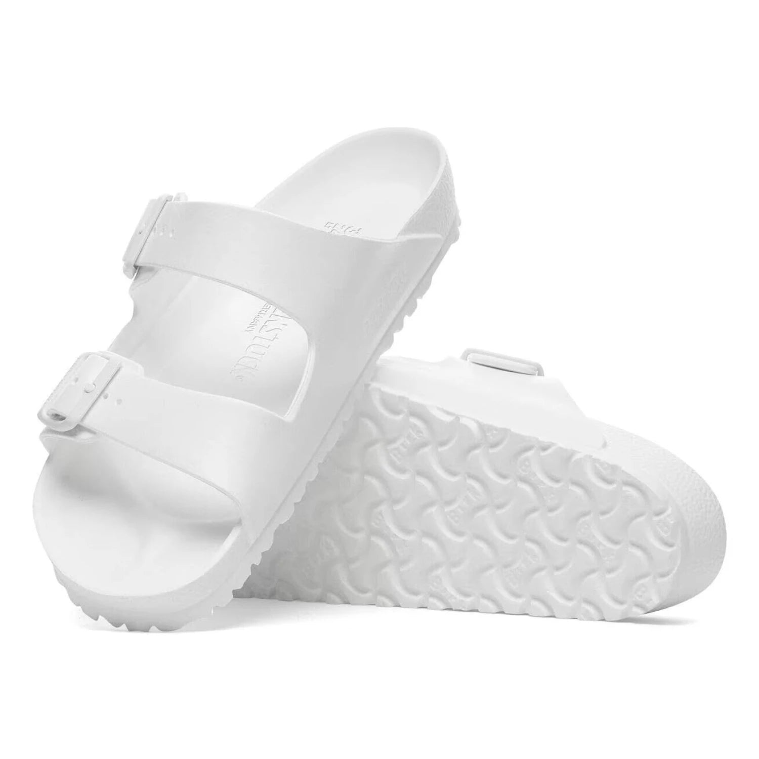Birkenstock Arizona Essentials EVA in white, sole view
