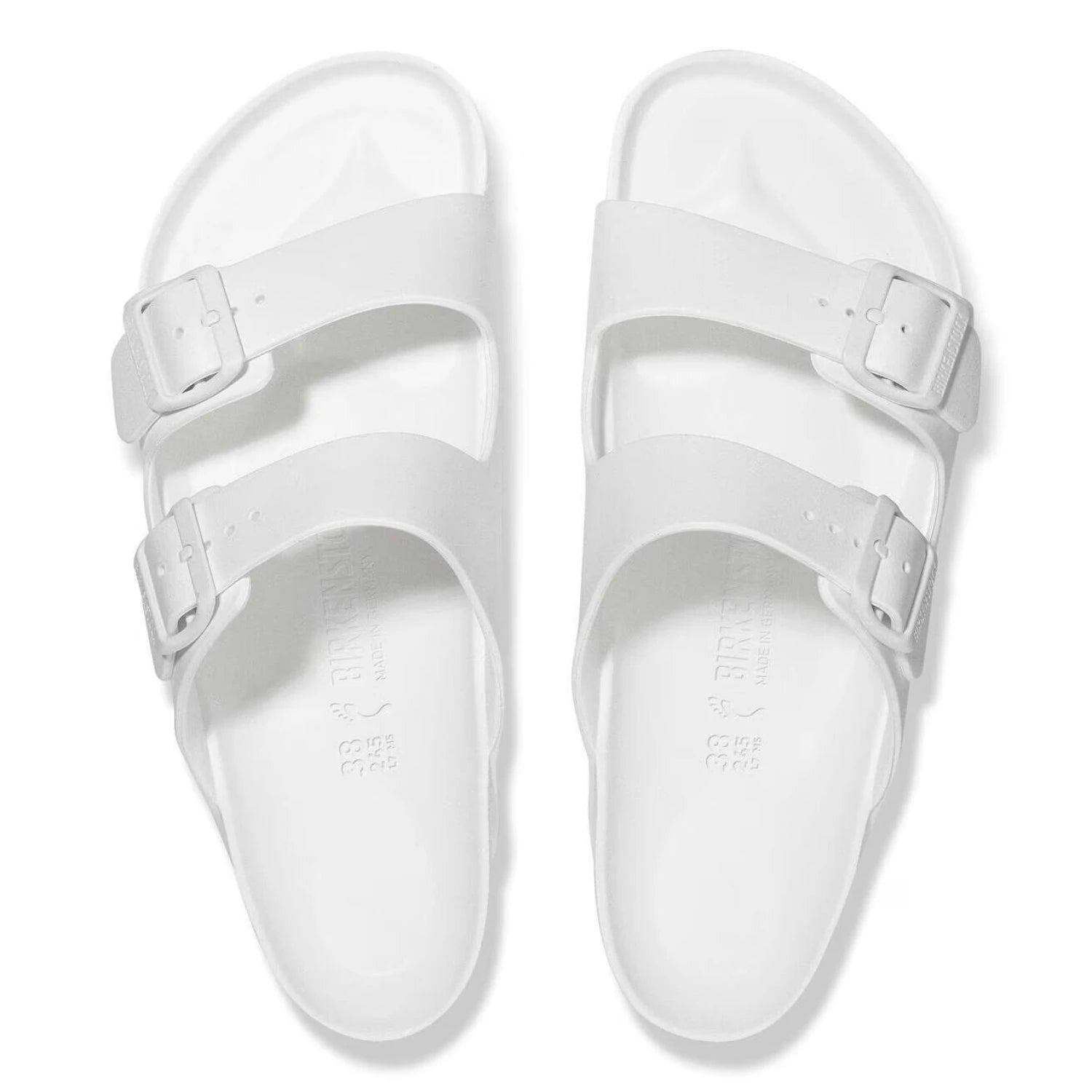 Birkenstock Arizona Essentials EVA in white, top view