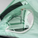 Tiny Tents Micro Tent in minty teal, inside view