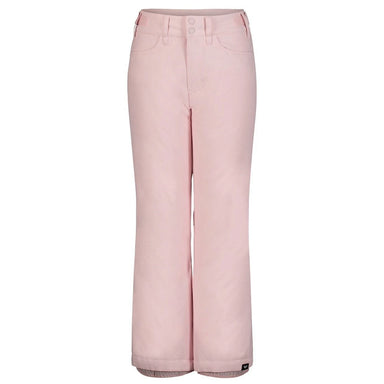 Roxy Girl's Backyard Technical Snow Pants in pink salt, front view