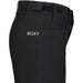 Roxy Girl's Backyard Technical Snow Pants in black, side detail