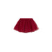 Mayoral Baby Tulle Skirt shown in the Cherry color option. Front view.