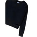 Mayoral Girl's Sequin Sweater shown in the Black color option. Front view.